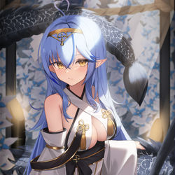 This is a pixiv picture whose title is 「1000年の時の果て。」.