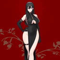 This is a pixiv picture whose title is 🖤.