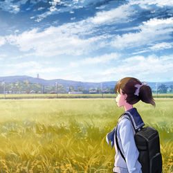 This is a pixiv picture whose title is 稲の秋.