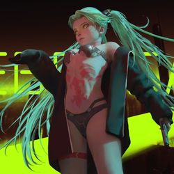 This is a pixiv picture whose title is Rebecca.