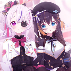This is a pixiv picture whose title is Hanging out.