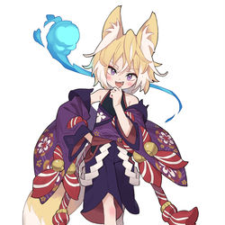 This is a pixiv picture whose title is 狐耳ショタジジイさま.