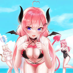 This is a pixiv picture whose title is サキュバスチュメ.