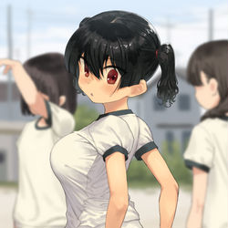 This is a pixiv picture whose title is ガキ巨乳⑫.