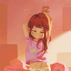 This is a pixiv picture whose title is Waking up.