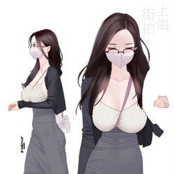 This is a pixiv picture whose title is 上海街拍.