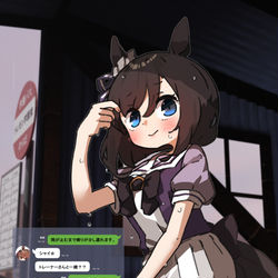 This is a pixiv picture whose title is エイシンフラッシュちゃん.