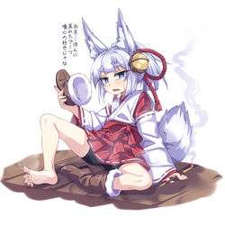 This is a pixiv picture whose title is 【オリキャラ落書き】白刃さん。.