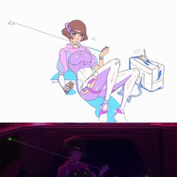 This is a pixiv picture whose title is 総作監修正とファイナル✨ Let You Down MV.