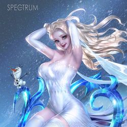 This is a pixiv picture whose title is ELSA  Frozen.