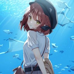 This is a pixiv picture whose title is 「綺麗...ですね」.