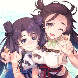 This is a pixiv picture whose title is 初代と二代目.
