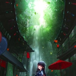 This is a pixiv picture whose title is 幻想.