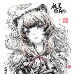 This is a pixiv picture whose title is 【極道畫師】拉美塔莉雅頭像.