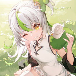 This is a pixiv picture whose title is 🌿.