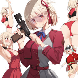 This is a pixiv picture whose title is Lycoris Recoil Chisato.