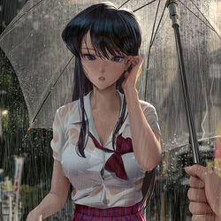 This is a pixiv picture whose title is Komi 古見硝子.