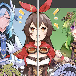 This is a pixiv picture whose title is 【原神】エウコレアン.