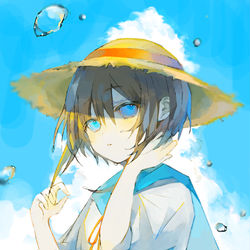 This is a pixiv picture whose title is 暑くて煩いけど好きな季節.