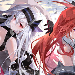 This is a pixiv picture whose title is エセックス ♢ エンタープライズ.