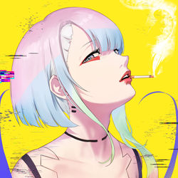 This is a pixiv picture whose title is ルーシー(サイバーパンク:エッジランナーズ).