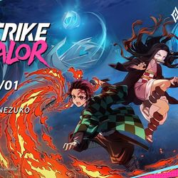 This is a pixiv picture whose title is AoV x Demon Slayer: Key Visual.