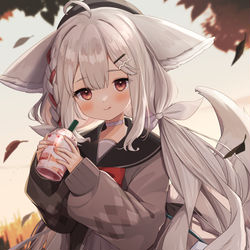 This is a pixiv picture whose title is 🍂.