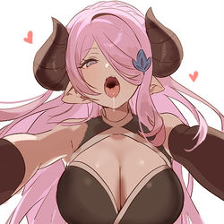 This is a pixiv picture whose title is 捕食のナルメア.