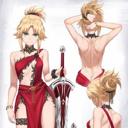 This is a pixiv picture whose title is モードレッドのパーティドレス.