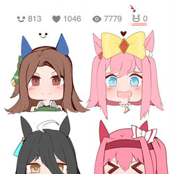 This is a pixiv picture whose title is pixivのこのニッコリマークがウララちゃんっぽいrkgk.