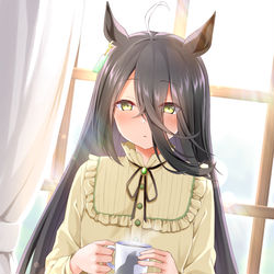 This is a pixiv picture whose title is マンハッタンカフェ音声作品「幸せカップは、アナタとふたつ」.