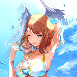 This is a pixiv picture whose title is 水着ユーニ.