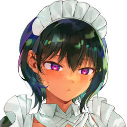 This is a pixiv picture whose title is むくれメイド.