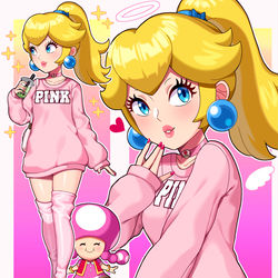 This is a pixiv picture whose title is Cozy Casual Peach.