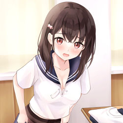 This is a pixiv picture whose title is いつまで見てるの？💦.