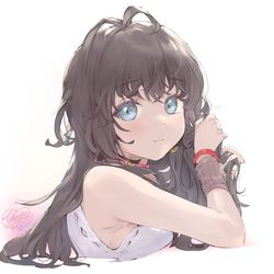 This is a pixiv picture whose title is 彼女ちゃん.