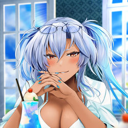 This is a pixiv picture whose title is クリームソーダ.