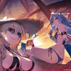 This is a pixiv picture whose title is 【アーテリーギア】真夏の寸劇大作戦・後編.