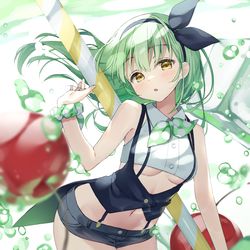 This is a pixiv picture whose title is シュワシュワメロンソーダ.