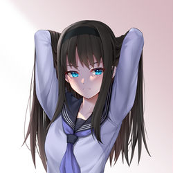 This is a pixiv picture whose title is 遠野秋葉.