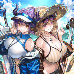 This is a pixiv picture whose title is ロドスの誇るダブルビッグユニット.