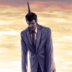 This is a pixiv picture whose title is 永眠の小五郎.