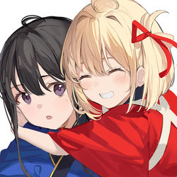 This is a pixiv picture whose title is リコリコ.