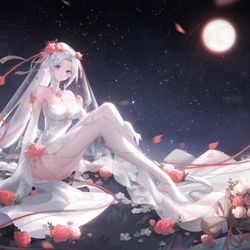 This is a pixiv picture whose title is 花的嫁纱·至臻阿赖耶识.