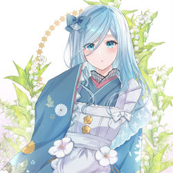 This is a pixiv picture whose title is 雛人形メイド　雫さん.