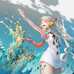 This is a pixiv picture whose title is 風のゆくえ.