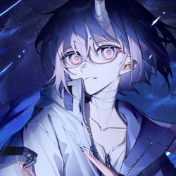 This is a pixiv picture whose title is 「青色が怖くなったんだ｜カシ・オトハ【歌ってみた】」.