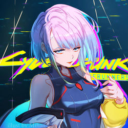 This is a pixiv picture whose title is Lucy - Edgerunners.