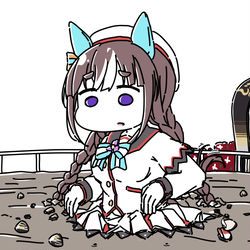 This is a pixiv picture whose title is ダートに埋まったホッコータルマエ.