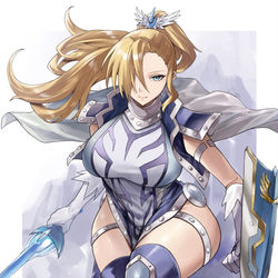 This is a pixiv picture whose title is 沈黙の魔導騎士サイレント・パラディン.